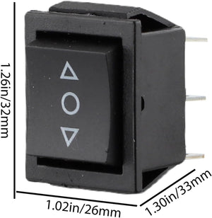 6 Pin Dpdt Double Pole Double Throw 10 Amp Momentary Rocker Switch Momentary Push Button Switch