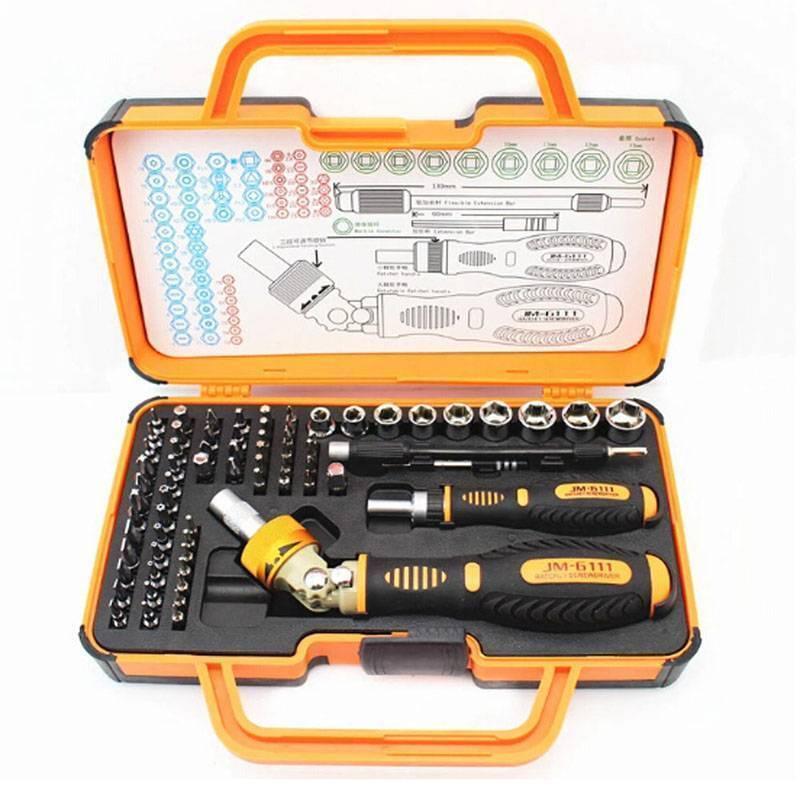 Jm-6111 69 In 1 Screwdriver Ratchet Hand-tools Suite Furniture Computer Electrical Maintenance Tools