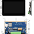 On Demand ESP32-S3 5inch Capacitive Touch Display Development Board, 5-Point Touch, 32-Bit LX7 Dual-Core Processor, Support Wi-fi & BLE, with Onboard Antenna, 800×480 Display Resolution