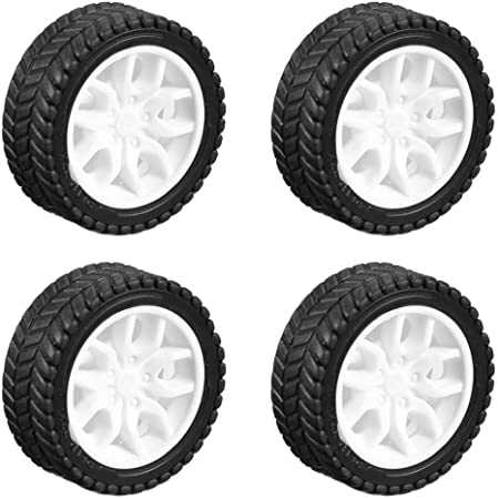 30mm Toy Wheel Tyre Tire Rubber Coated Wheel Simulation Wheel Diy Toy Accessories