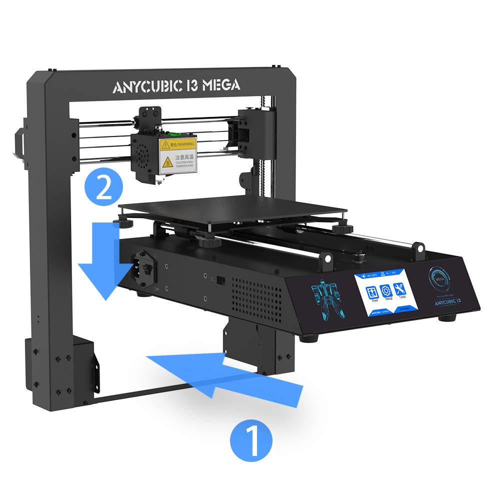 Stock Lot Assembled Anycubic Full Metal i3 Mega 3D Printer with Ultrabase Heatbed and 3.5 Inch Touch Screen