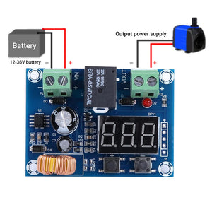 Xh-m609 Digital Low Voltage Disconnect Module, Over Charge/discharge/current And Short Circuit Protection For 12-36v Dc Battery