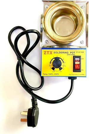 ZTX 160W-Soldering Desoldering Pot, Wax Burner, Boiler Size 50x35 MM, AC220V-50Hz with adjustable Temperature range 100-550°C