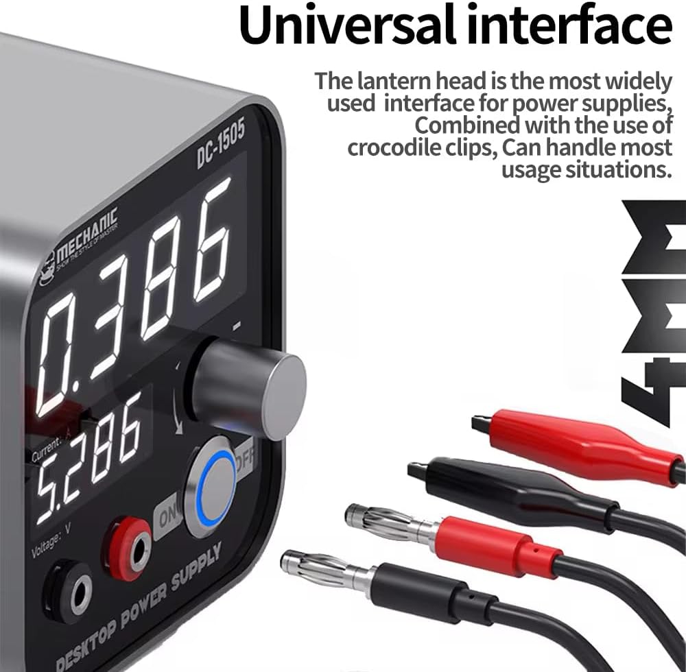Mechanic Dc-1505 Smart Mini Desktop Adjustable Bench Power Supply Tool