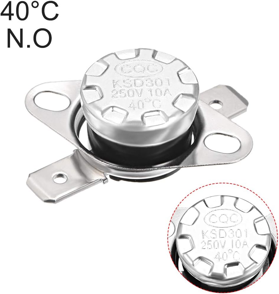 Ksd301 Thermostat 40°c/104°f 10a Normally Open N.o Adjust Snap Disc Temperature Switch