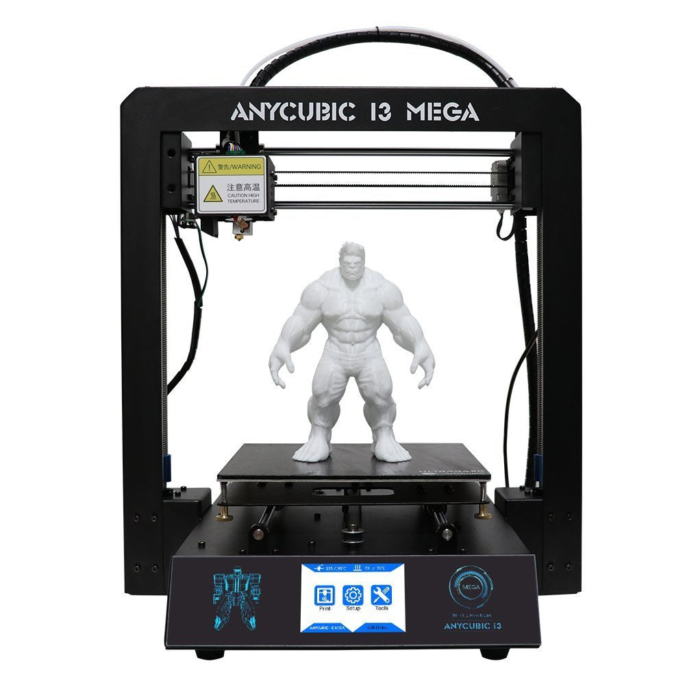 Stock Lot Assembled Anycubic Full Metal i3 Mega 3D Printer with Ultrabase Heatbed and 3.5 Inch Touch Screen