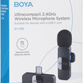 By-v10 Boya Wireless Lapel Microphone System, Usb C Omnidirectional Condenser Microphone For Youtube Tiktok Instagram Facebook Live Streaming And Vlog Recording