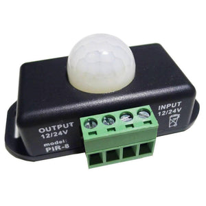 Pir8 Controller 12v 24v Pir Sensor Led Dimmer Switch Motion Timer Function Sign Control Led Strip Tape Lights