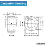 40mm X 40mm X 20mm 24v Dc Brushless Small Mini Axial Cooling Fan 3d Printer Fan