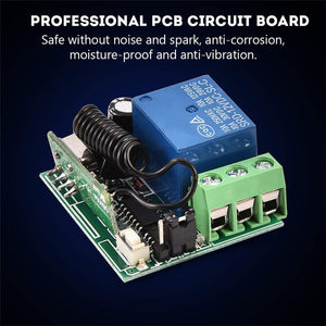 433mhz Universal Wireless Remote Control Switch Dc 12v 1ch Rf Relay Receiver Module With Transmitters