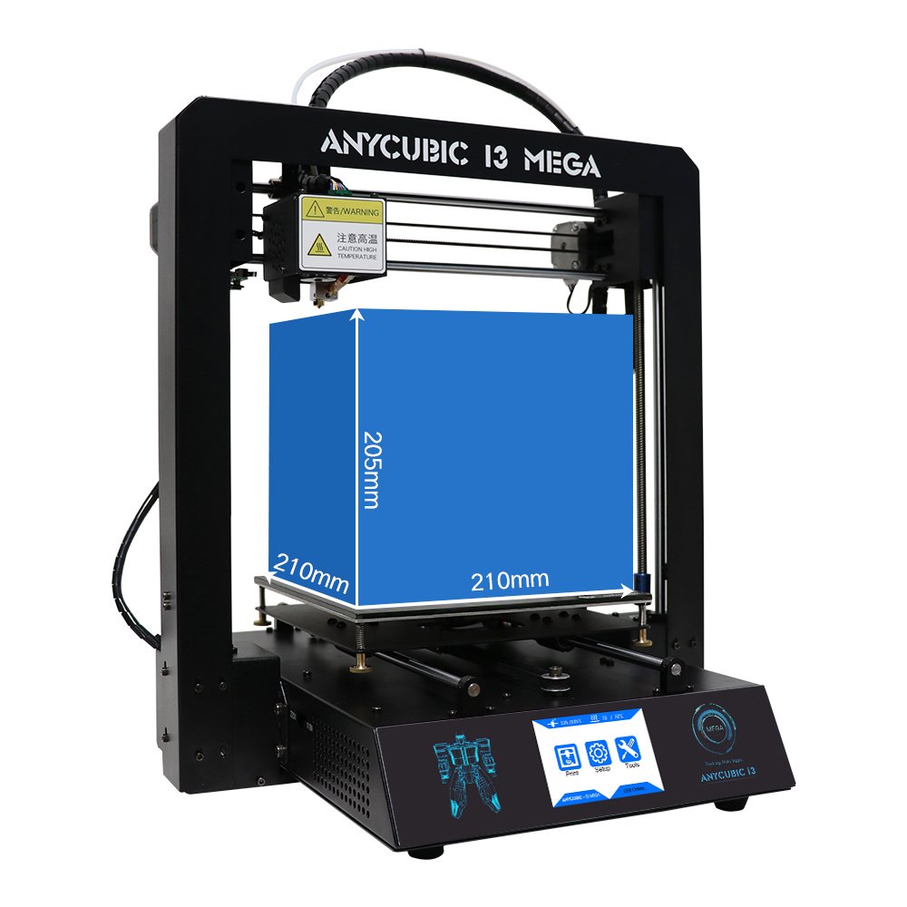 Stock Lot Assembled Anycubic Full Metal i3 Mega 3D Printer with Ultrabase Heatbed and 3.5 Inch Touch Screen