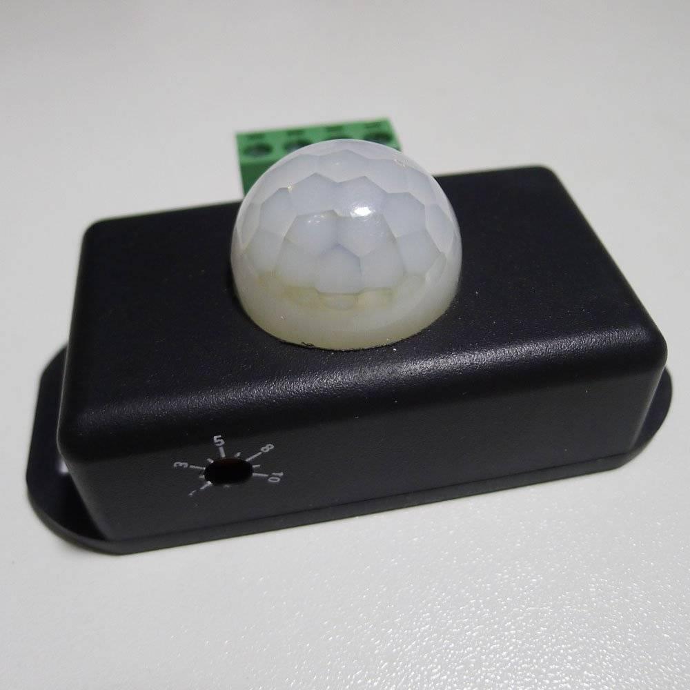 Pir8 Controller 12v 24v Pir Sensor Led Dimmer Switch Motion Timer Function Sign Control Led Strip Tape Lights