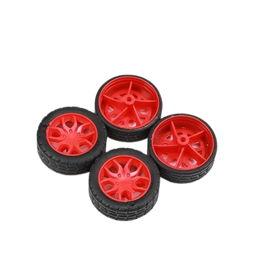 30mm Toy Wheel Tyre Tire Rubber Coated Wheel Simulation Wheel Diy Toy Accessories