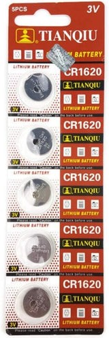 Pack of 5 CR1620 Lithium Coin Button Battery Cell TIANQIU price