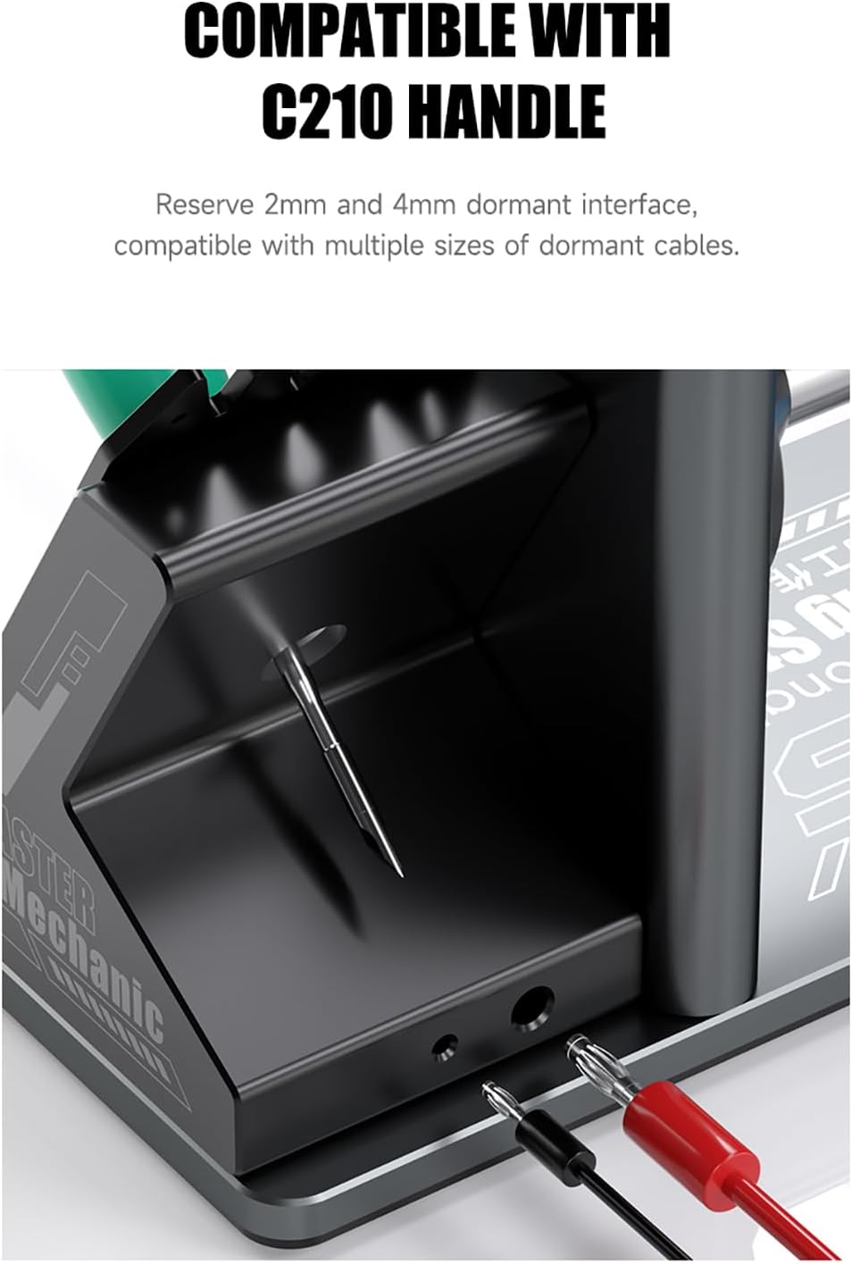 Mechanic Rs5 Multi Functional Welding Soldering Iron Holder With Iron Tip Placement Hole Sponge Pad Tin Wire Placement Rack