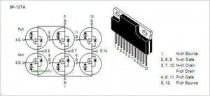 6am13 Silicon N-channel/p-channel Complementary Power Mos Fet Array