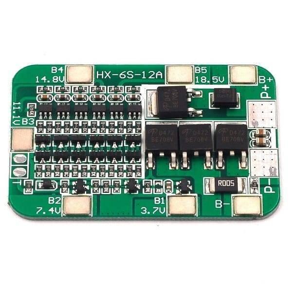 6s Bms 22.2v 12a Lithium Battery 6 Cells 18650 Charging Charger Protection Board Module
