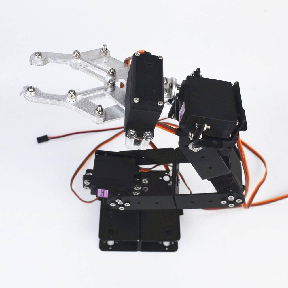 UnAssembled Robotic Arm Robot Arm Chassis 6 Dof 3d Rotating Metal Mechanical Manipulator Robot Arm Kit