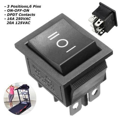 6 Pin 3 Position Dpdt Rocker Switch On Off On Power Button Switch
