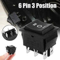 6 Pin 3 Position Dpdt Rocker Switch On Off On Power Button Switch