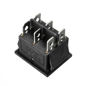 6 Pin 3 Position Dpdt Rocker Switch On Off On Power Button Switch