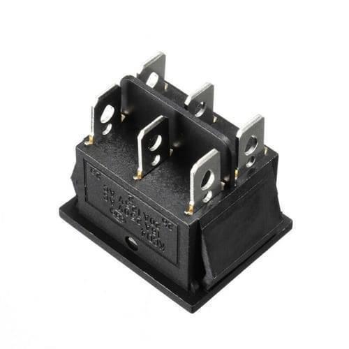 6 Pin 3 Position Dpdt Rocker Switch On Off On Power Button Switch