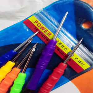6 in 1 Repair Opening Tool Kit Screwdriver Set P-3001 for Phone & Electronics