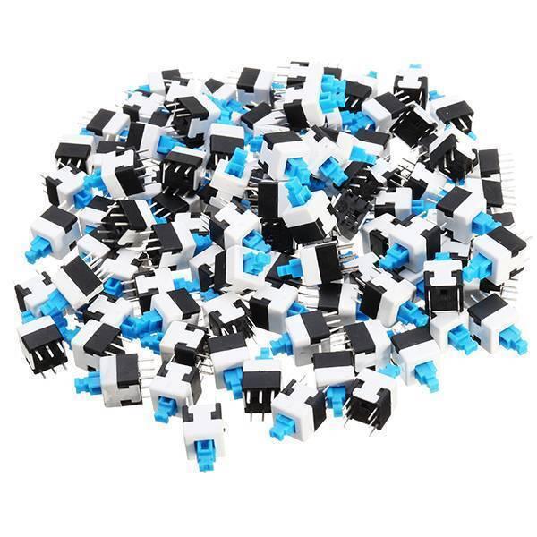 6 Pin Push Lock Button 7x7 Pcb Mount Dpdt Switch