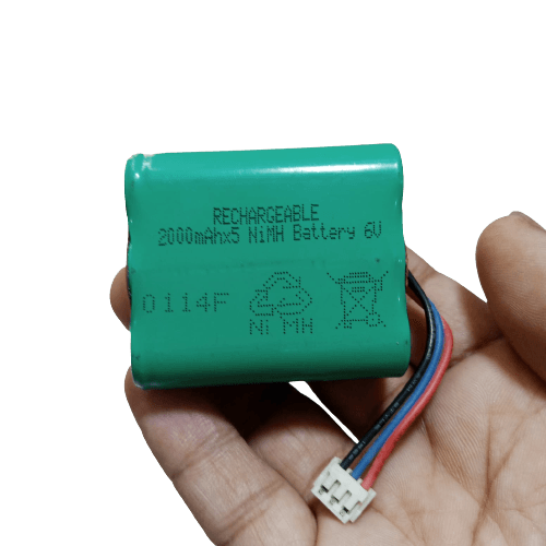 6v Battery 2000mah Ni-mh Battery Pack Size Aa Rechargeable