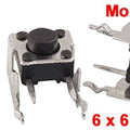 6x6x6mm Right Angle Tactile Push Button Micro Switch 2 Pin
