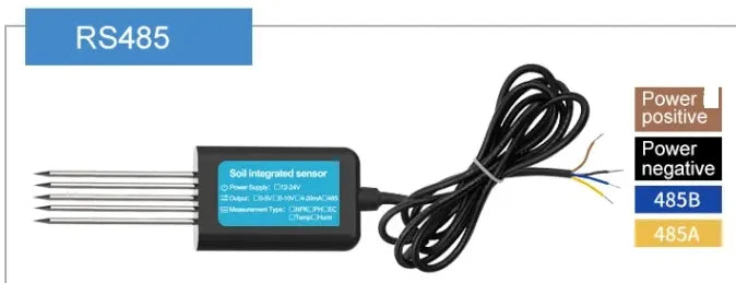 7 In 1 Soil Integrated Sensor Ec Ph Npk Moisture Temperature Meter