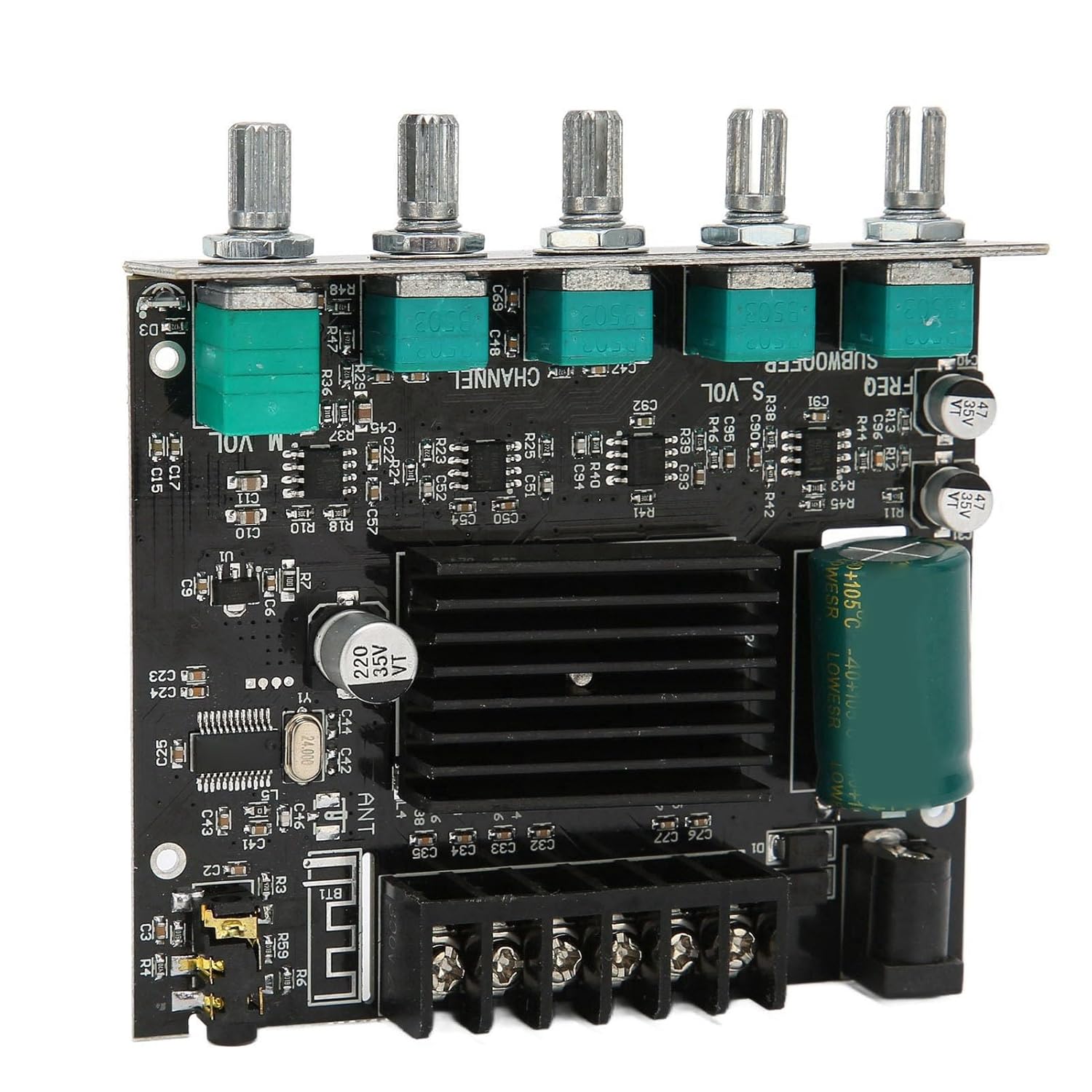 Digital Stereo Amplifier Board, Zk‑mt21 Bluetooth 2.1 Channel Dc 12‑24v, Hifi Diy Audio Power Amp Module, For 15‑100w