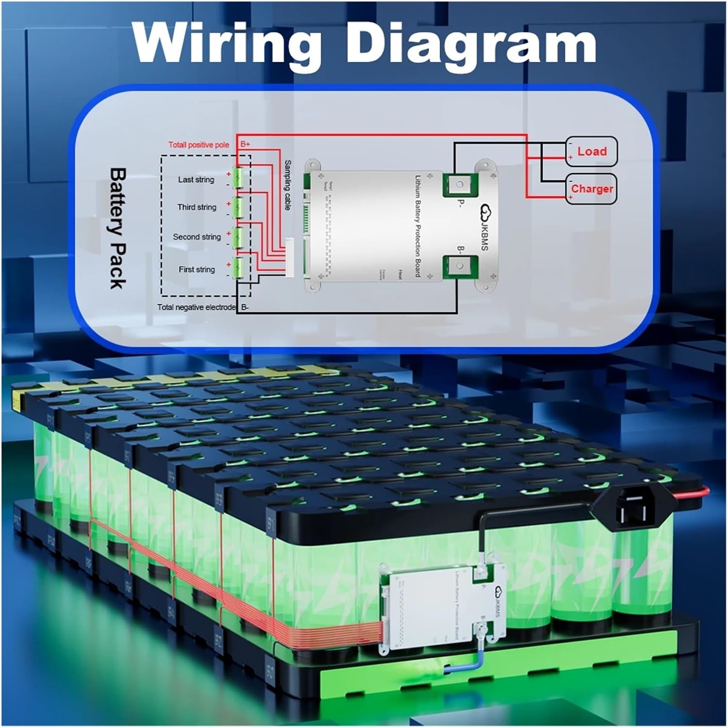 Jk Bms Bd4a20s10p, 0.4a Active Balance Smart Bms 8s 12s 13s 16s 17s 20s 100a Lifepo4 Li-ion Lto Battery Bms