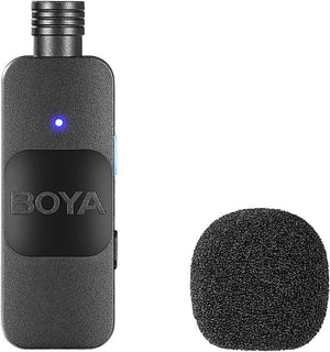 By-v10 Boya Wireless Lapel Microphone System, Usb C Omnidirectional Condenser Microphone For Youtube Tiktok Instagram Facebook Live Streaming And Vlog Recording