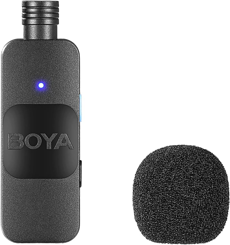 By-v10 Boya Wireless Lapel Microphone System, Usb C Omnidirectional Condenser Microphone For Youtube Tiktok Instagram Facebook Live Streaming And Vlog Recording