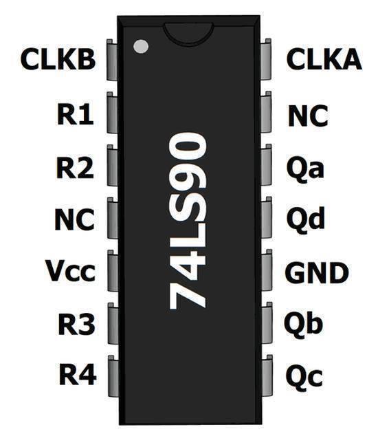 7490 74ls90 Ic Decade Counter