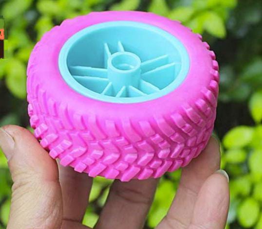 75mm Robot Climbing Car Tire Tyre Wheel Hollow Good Elasticity Diy Toy Chassis Accesso
