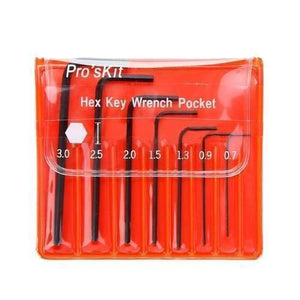 Miniature l Key Wrench Screwdriver Kit Hex Key Set Allen 7pcs 0.7-3.0mm 8pk-022 Proskit