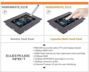 7 Inch Nextion Tft Hmi Lcd Touchscreen Nx8048t070-011r