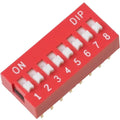 8-position Dip Switch – Slide Type, Pcb Mount, 8-bit Manual Address Switch