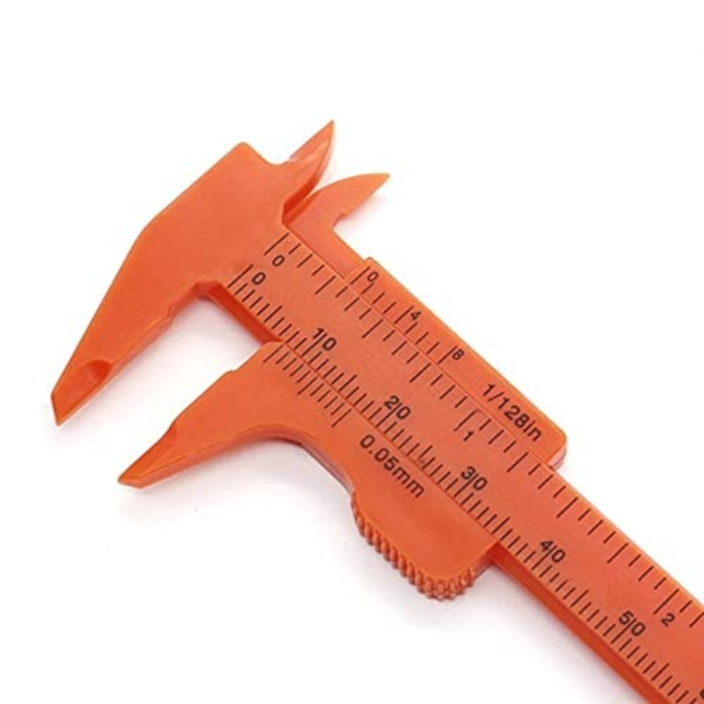 80mm Plastic Vernier Caliper | Dual Scale Mini Measuring Tool