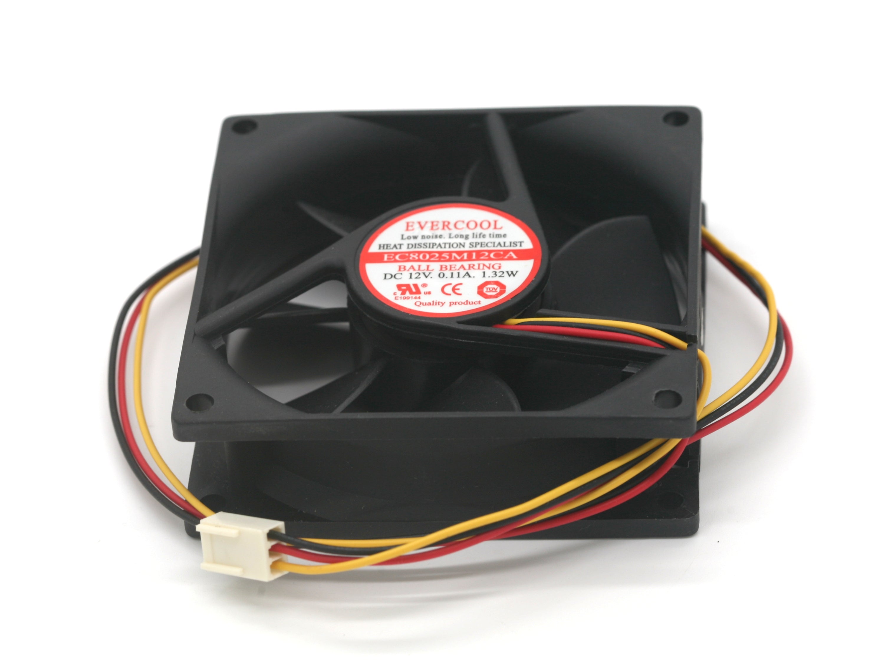 80mm X 80mm 12v 3 Wire Fan