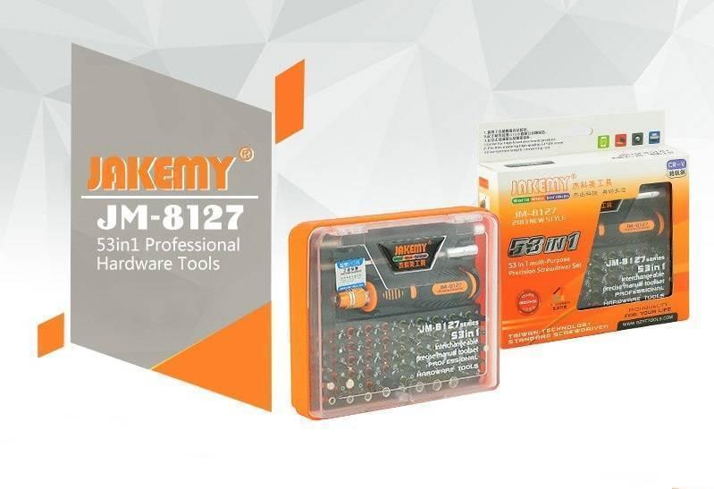 Jakemy Jm-8127 53in 1 Screwdriver Ratchet Hand-tools Suite Furniture Computer Electrical Maintenance Tools