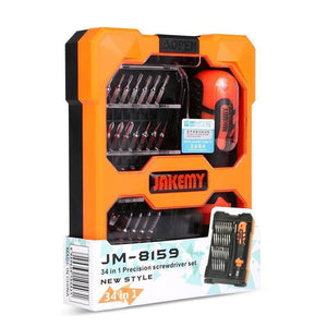 Jakemy Jm-8159 34 In 1 Screwdriver Ratchet Hand-tools Suite Furniture Computer Electrical Maintenance Tool
