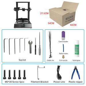 XVICO 3D Printer X3S DIY Kit Rapid Assembly with Open Source Marlin 2.0, Large Build Print Area 220mm x 220mm x 250mm