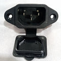3 Pin Male Computer Socket Ac Socket With Closing Window