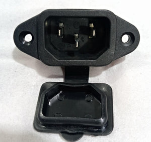 3 Pin Male Computer Socket Ac Socket With Closing Window