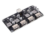 Mh-kc24 4-channel Dc-dc Buck Converter With Qc3.0 Fast Charging - 6-32v To 3v/5v/9v/12v/24v