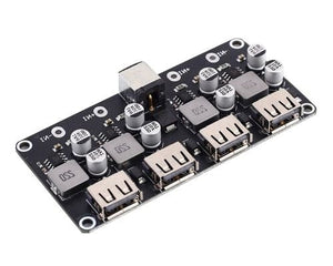 Mh-kc24 4-channel Dc-dc Buck Converter With Qc3.0 Fast Charging - 6-32v To 3v/5v/9v/12v/24v