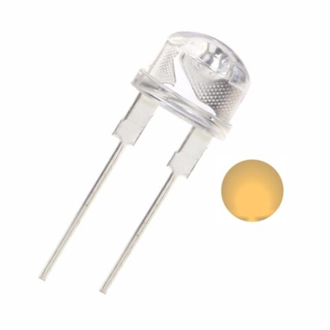8mm High Quality Led- Clear Lens-warm